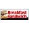 Signmission BREAKFAST SANDWICH BANNER SIGN sausage bacon bagel croissant cheese muffin B-Breakfast Sandwich - alternate 1